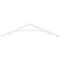 Ekena Millwork Pitch Legacy Architectural Grade PVC Gable Pediment, 48"W x 10"H x 1"P (5/12) GPP048X010X100LEG - alternate 2